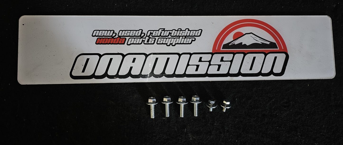 Honda EP3 / DC5 rear engine bay brace zinc plated bolts