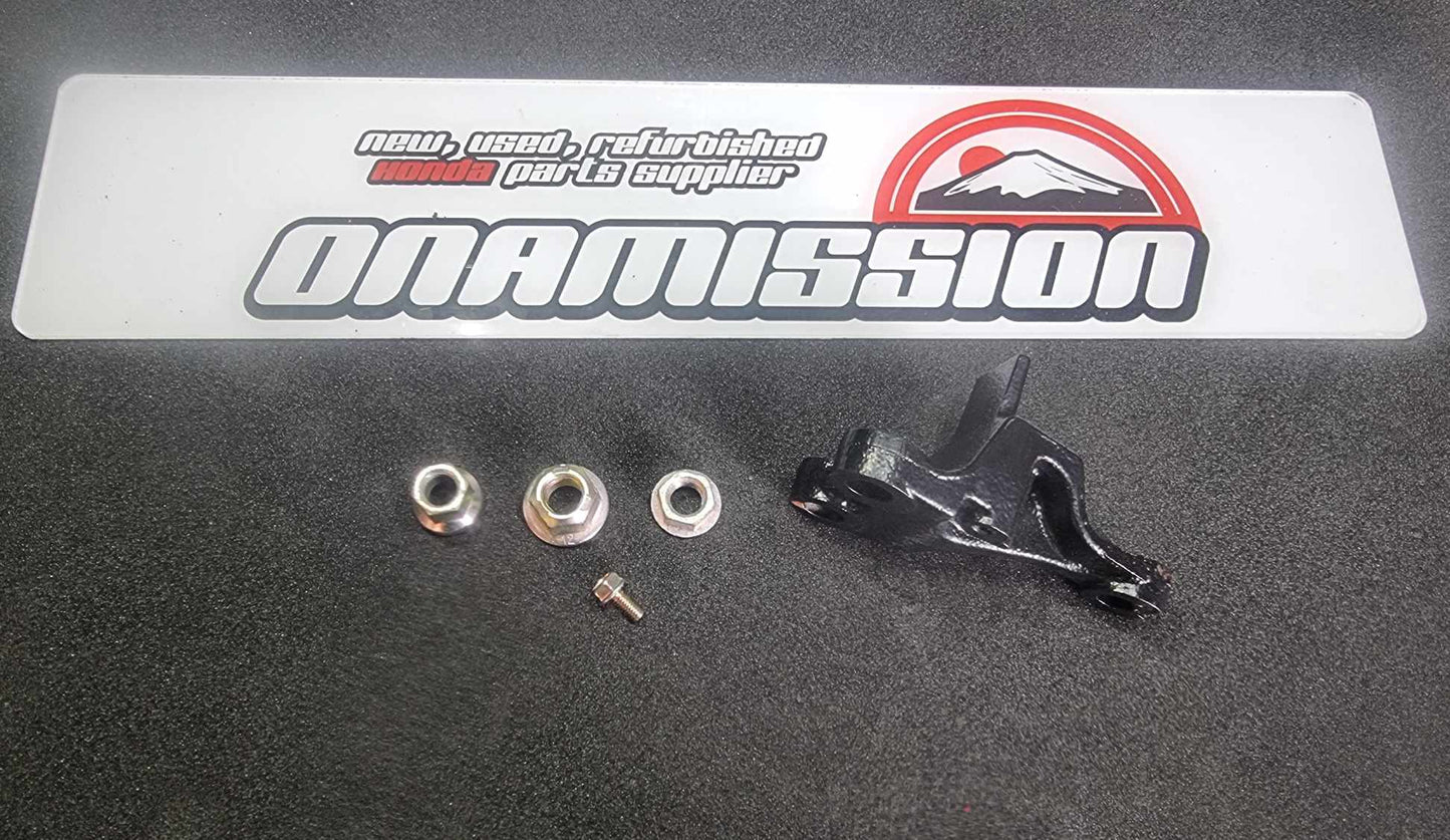Honda K20 Ep3 / DC5 powder coated drivers post upper engine mount bracket and zinc plated bolts