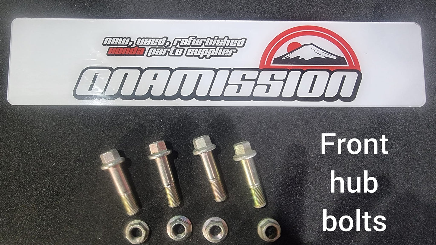Honda EP3 / DC5 / FN2 Front Hub to strut zinc plated bolts set