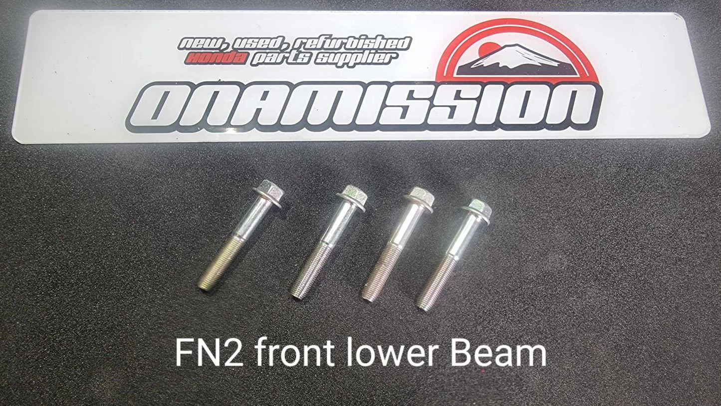 Honda Civic FN2 plated Front Lower Beam Bolts
