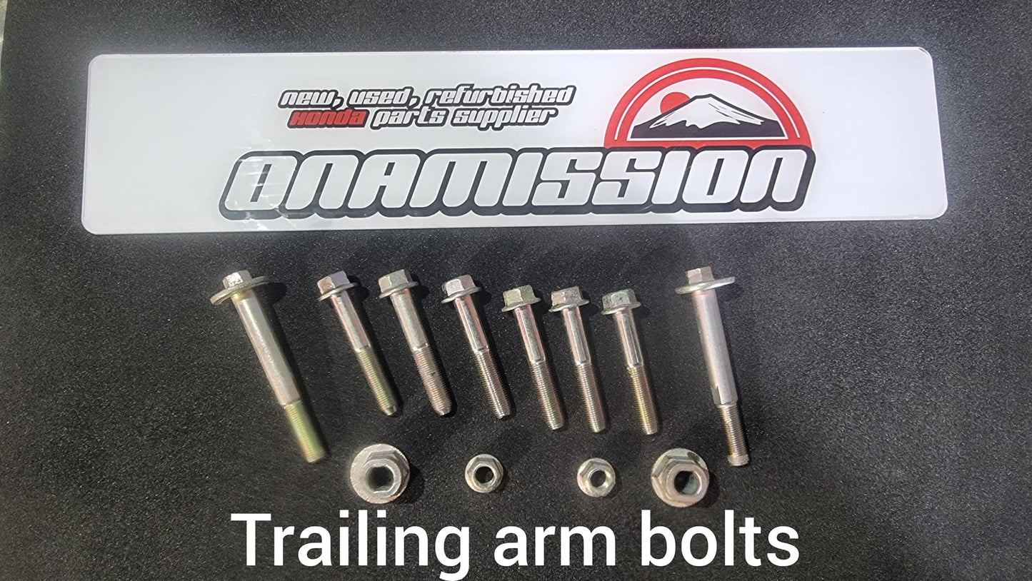 Honda Civic EP3 zinc plated trailing arm bolts