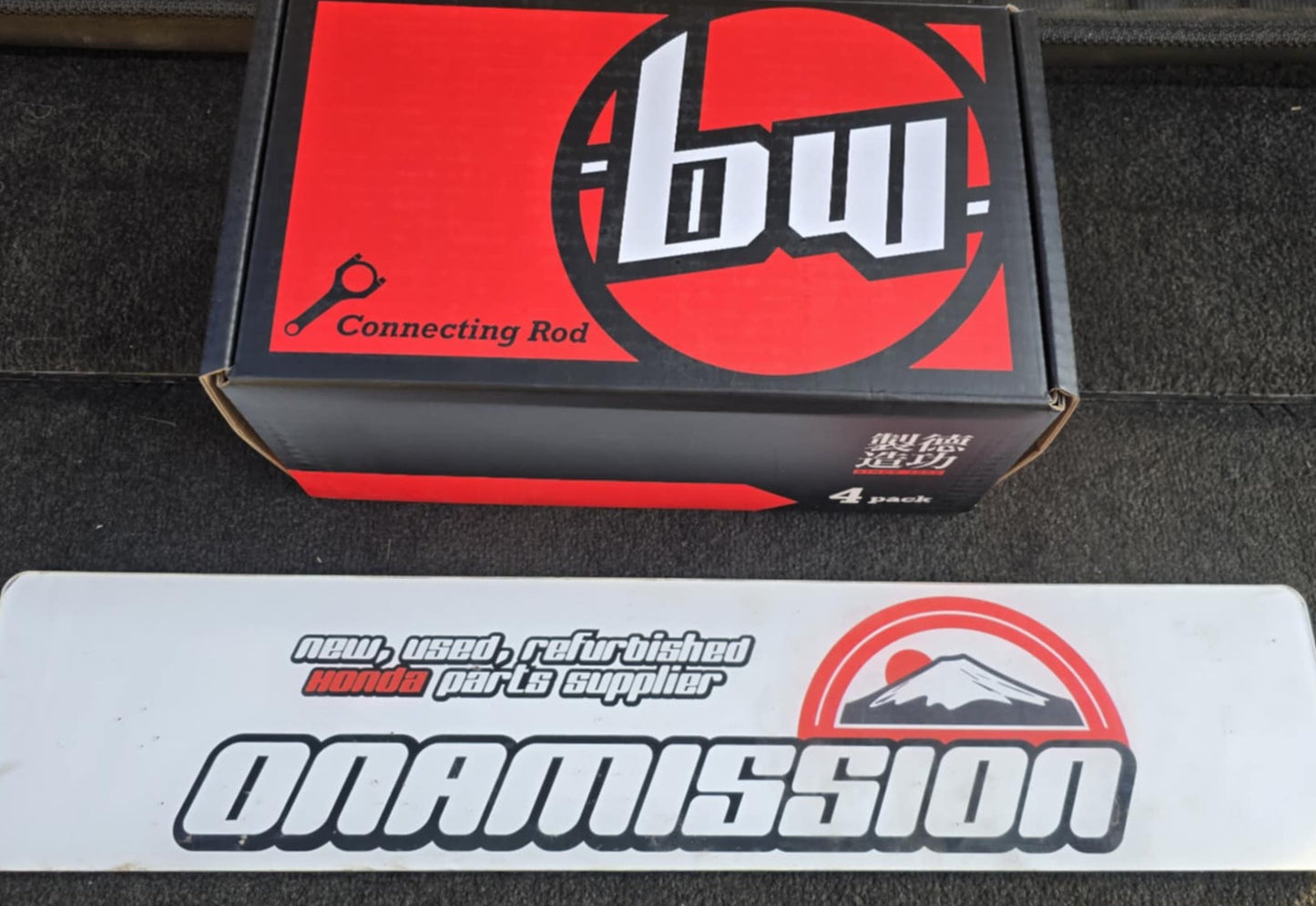 Brand new Bridgeway Honda K24 H-Beam Forged Con-Rod Set with upgraded ARP L19 bolts Honda K24