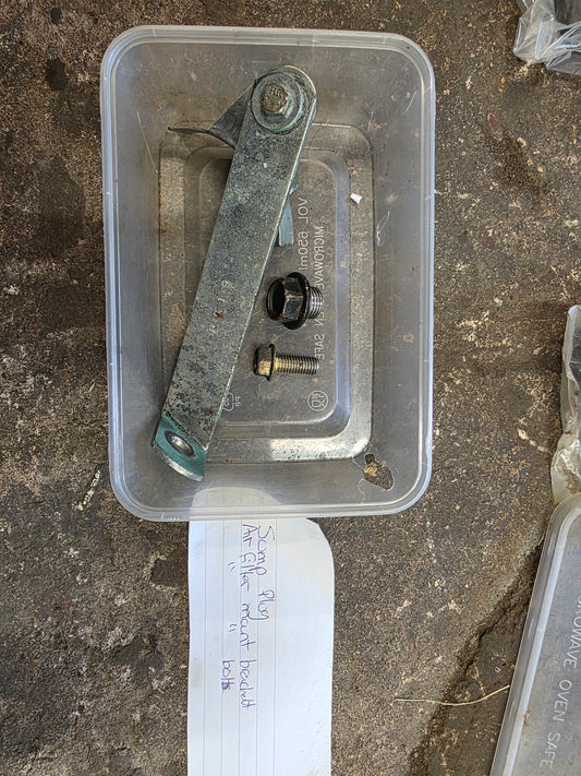 Honda Integra air filter mount bracket and bolts with sump plug
