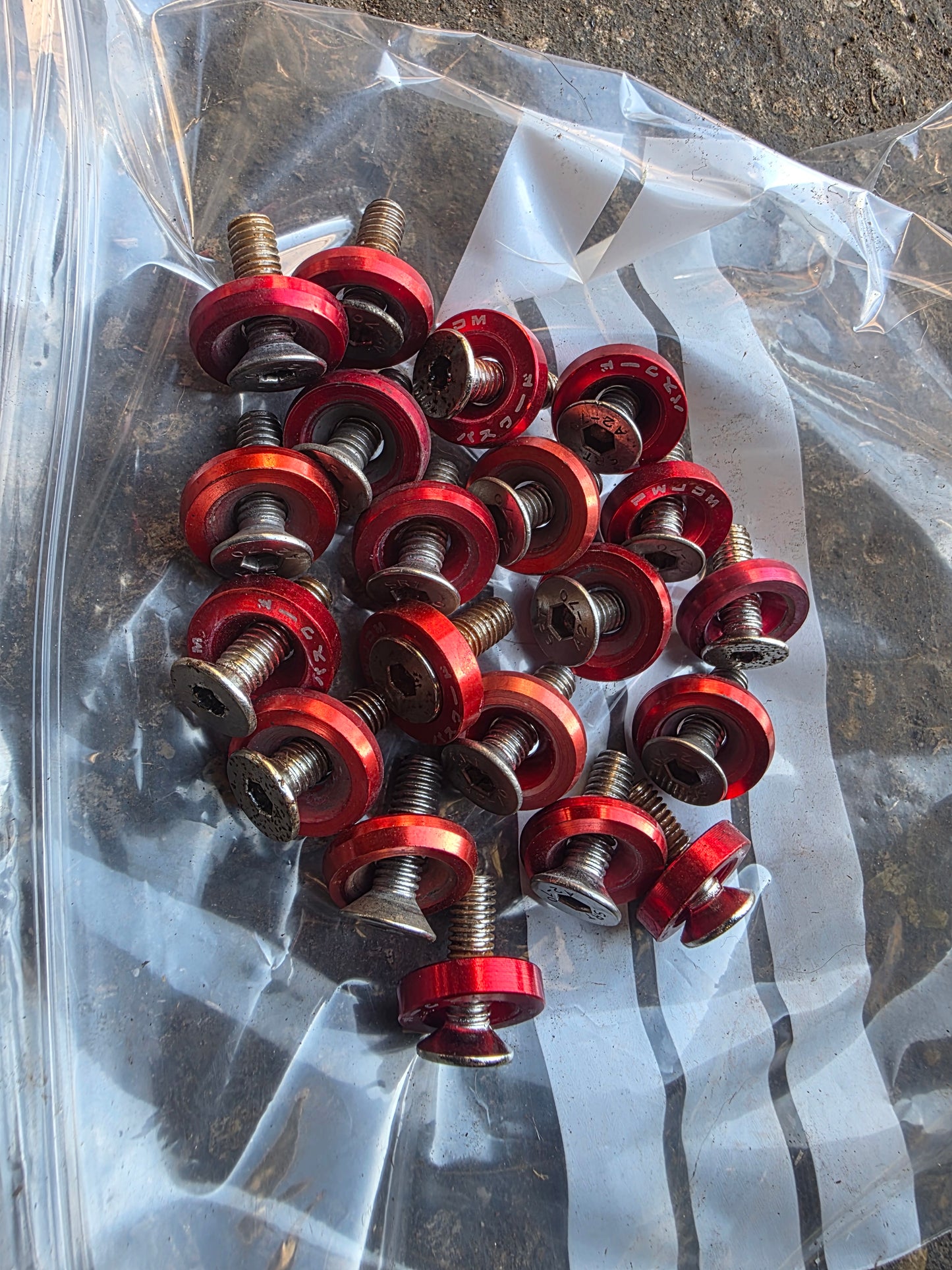 22 used red dress up bolts