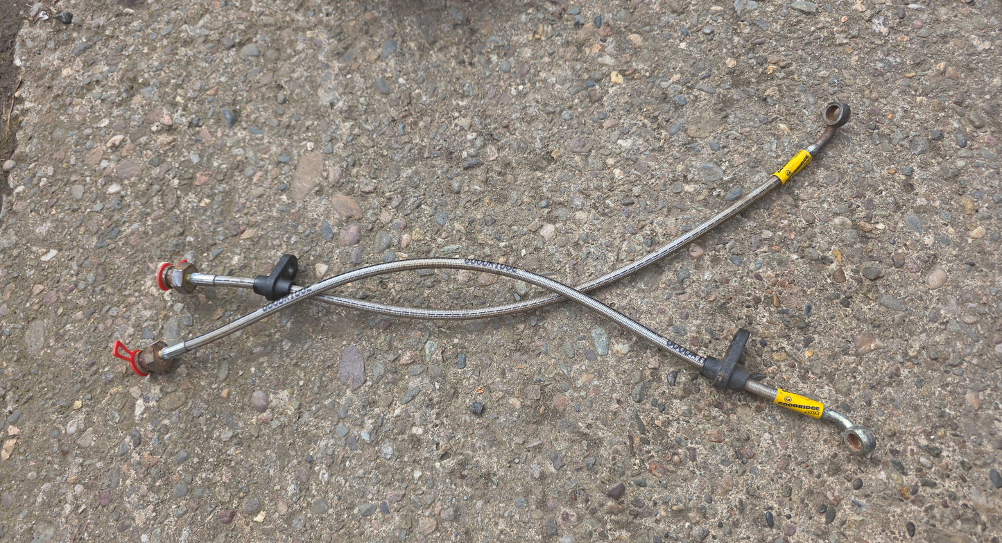 Honda Civic EG rear braided brake lines