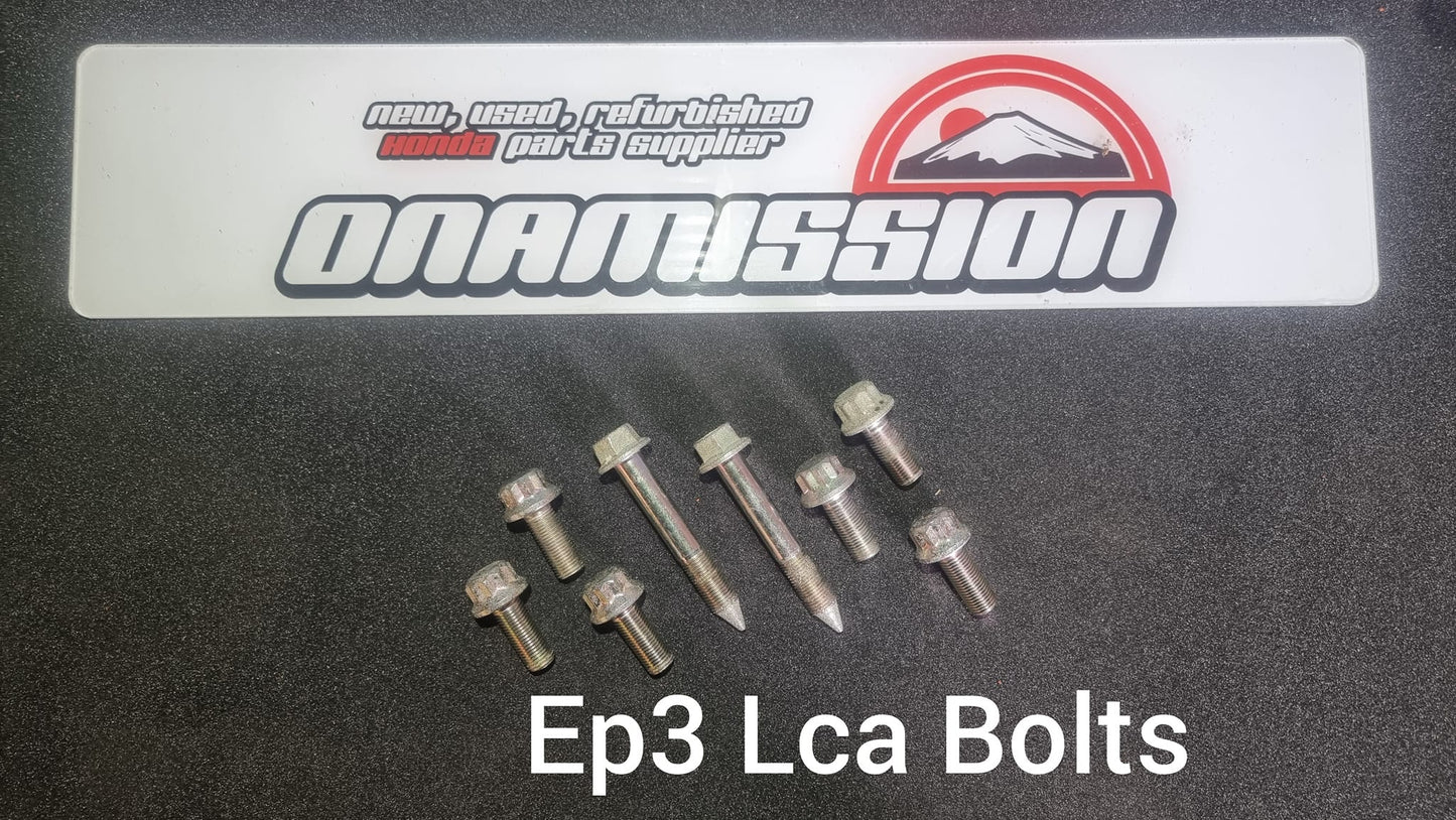 Honda Civic Ep3 zinc plated LCA rear lower control arm bolts