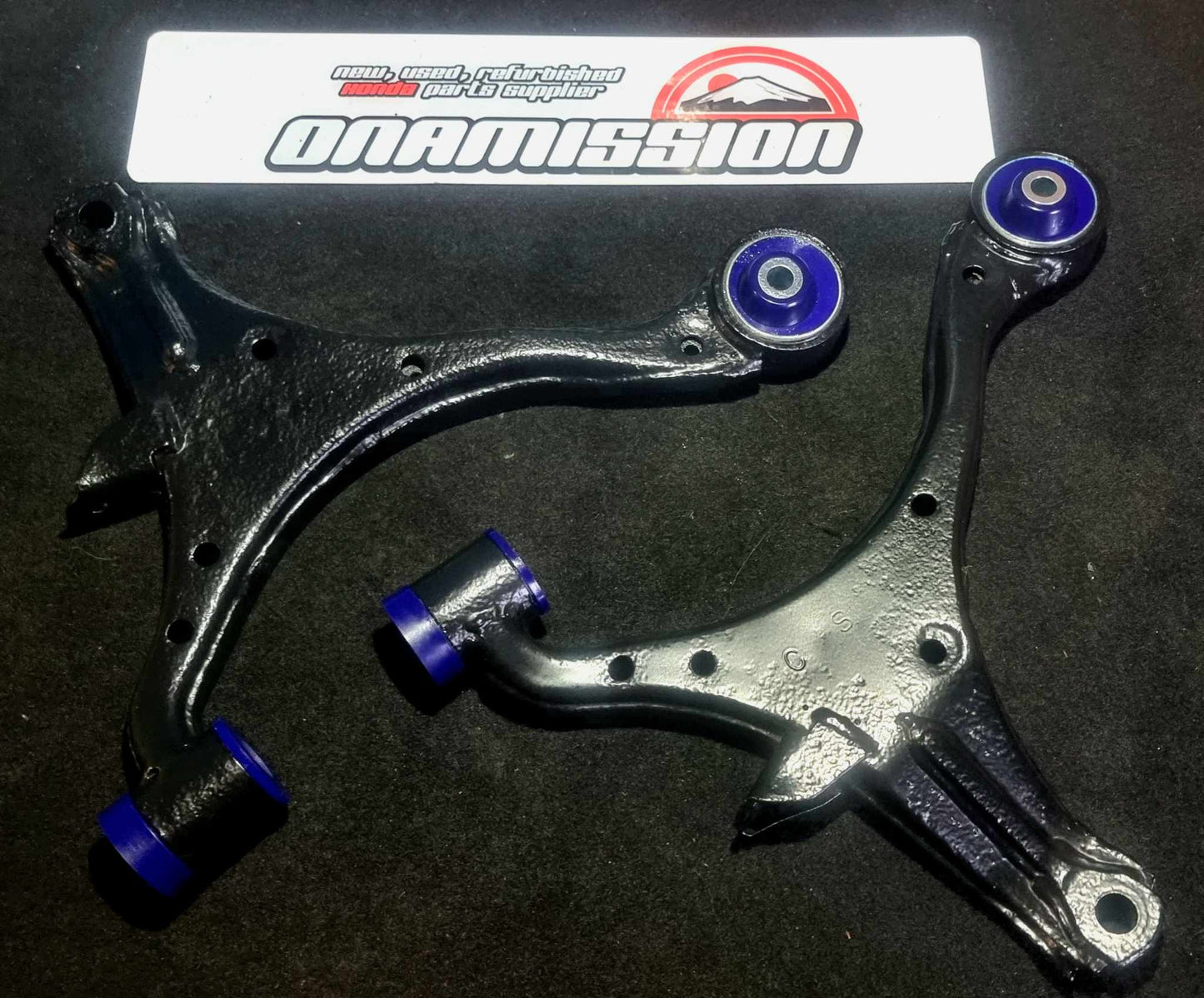 Honda Civic EP3 front Lower Arms / wishbones powder coated with Superpro or Energy bushes fitted