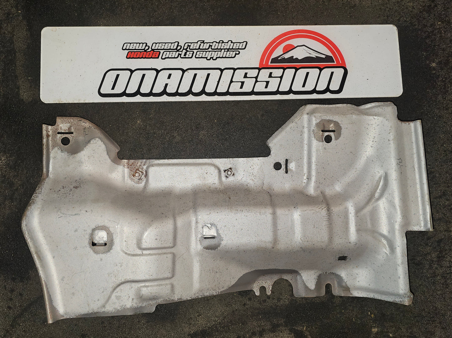 Honda DC5 EP3 vapour blasted front upper heat shield