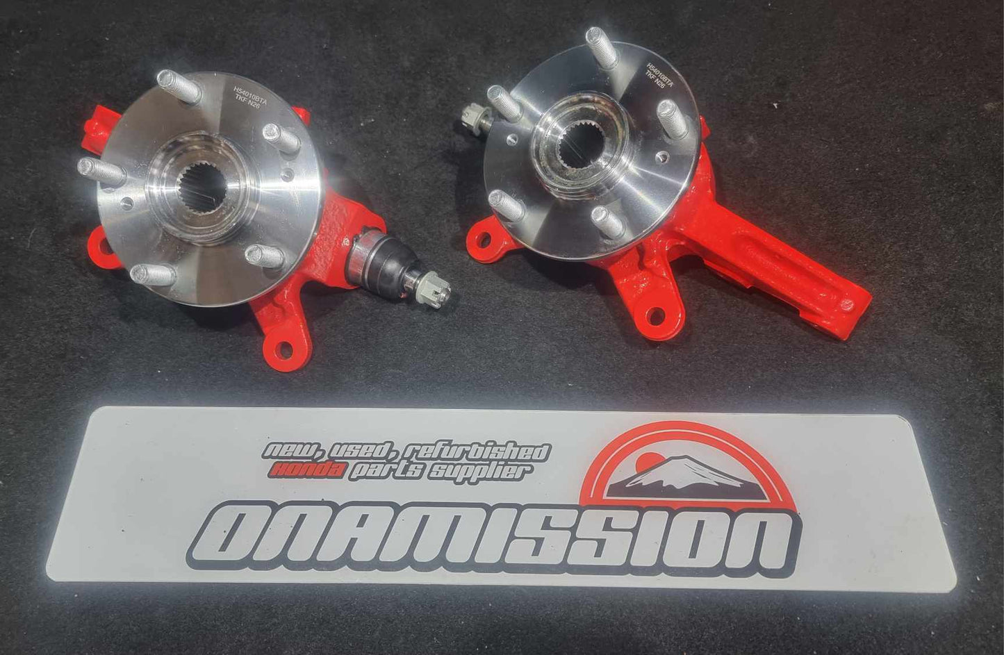 Honda Civic EP3 powder coated Front Hubs with rca ball joints and new wheel bearings