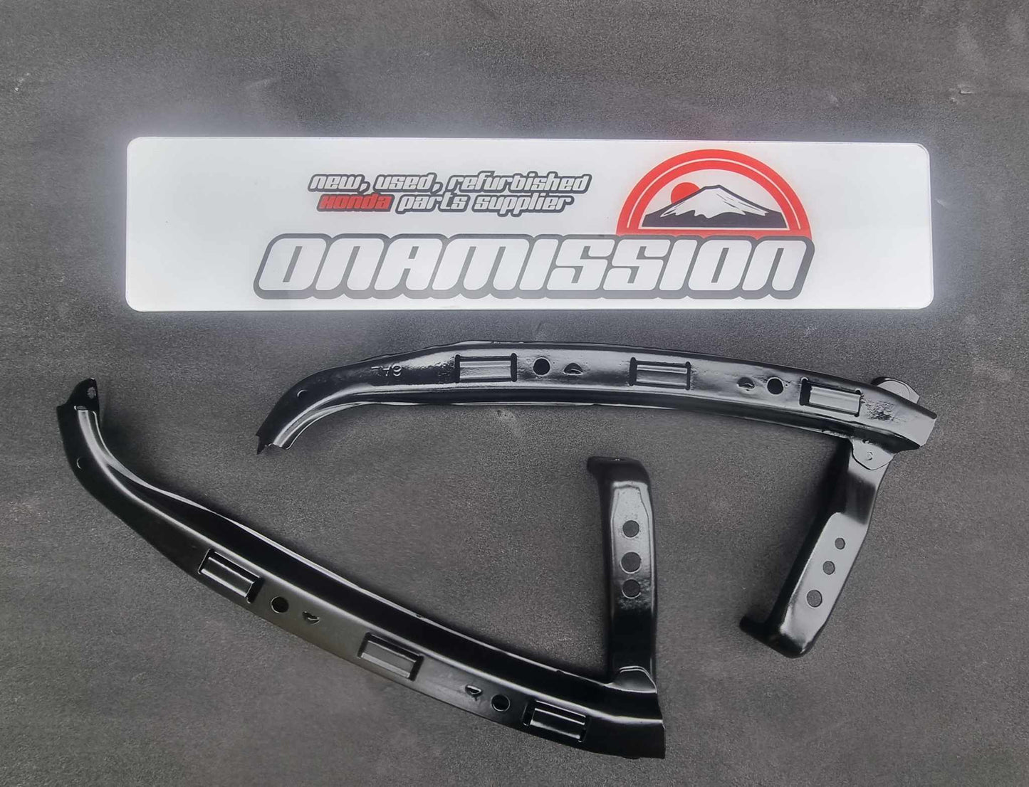 Honda Civic EP3 powder coated headlight front bumper support brackets