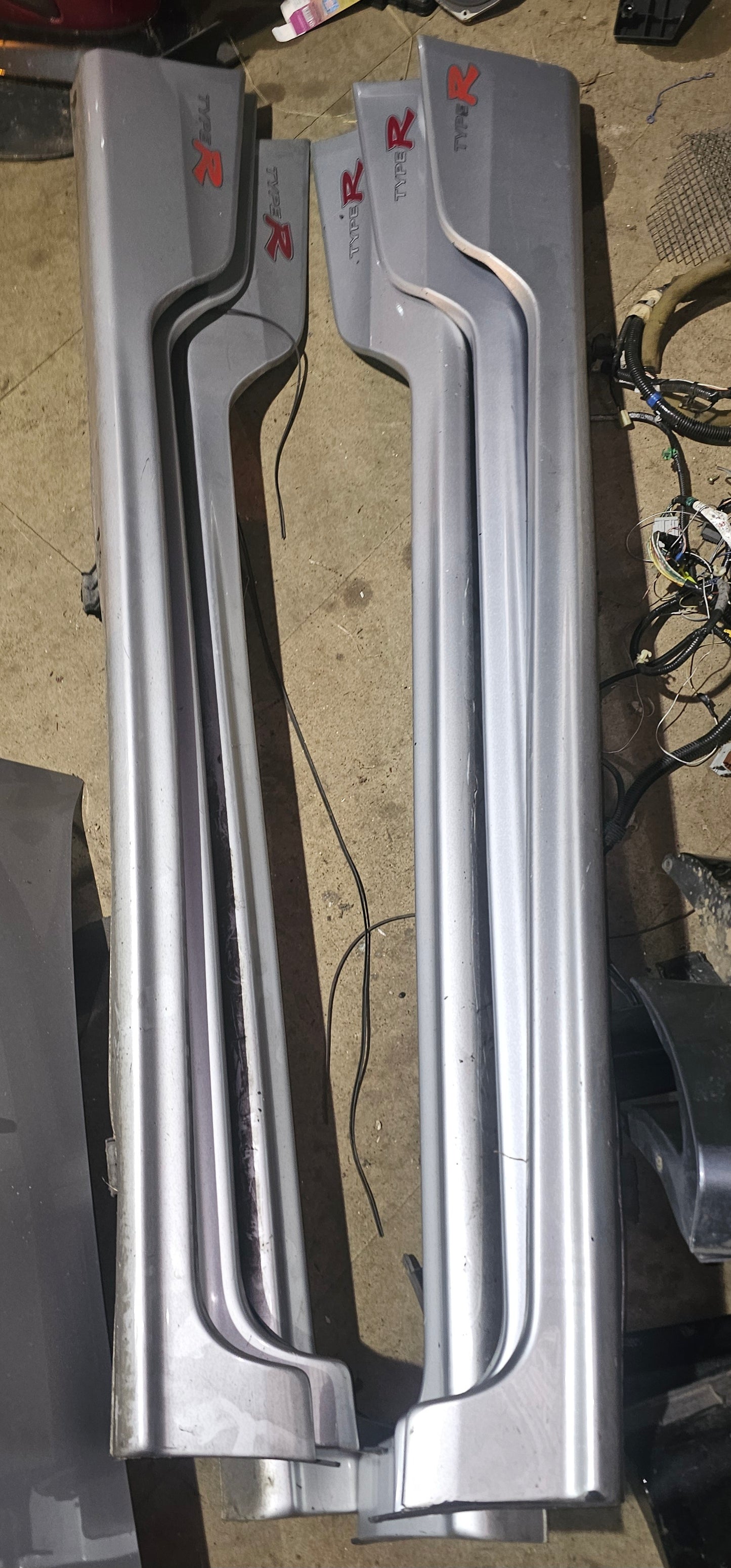 Honda civic Ep3 silver side skirt pair