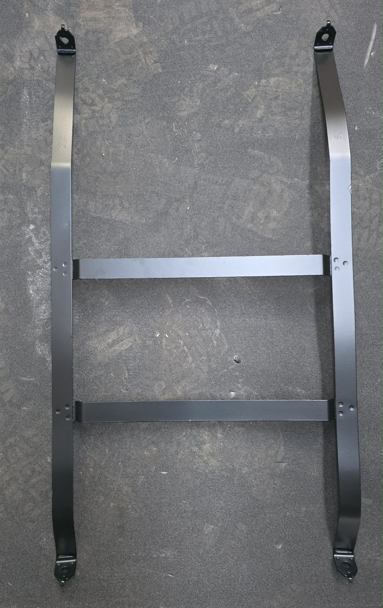 Honda Civic EP3 powdercoated fuel tank straps brackets
