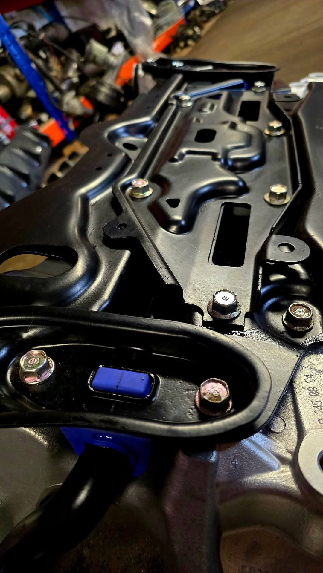 Honda Civic FN2 refurbished subframe . Vapour blasted , powder coated , Hardrace ARB bushes , anti roll bar