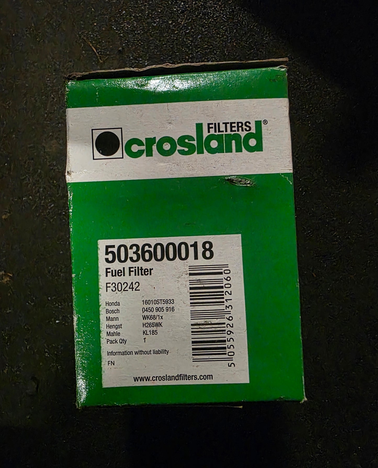 crosland 503600018 fuel filter