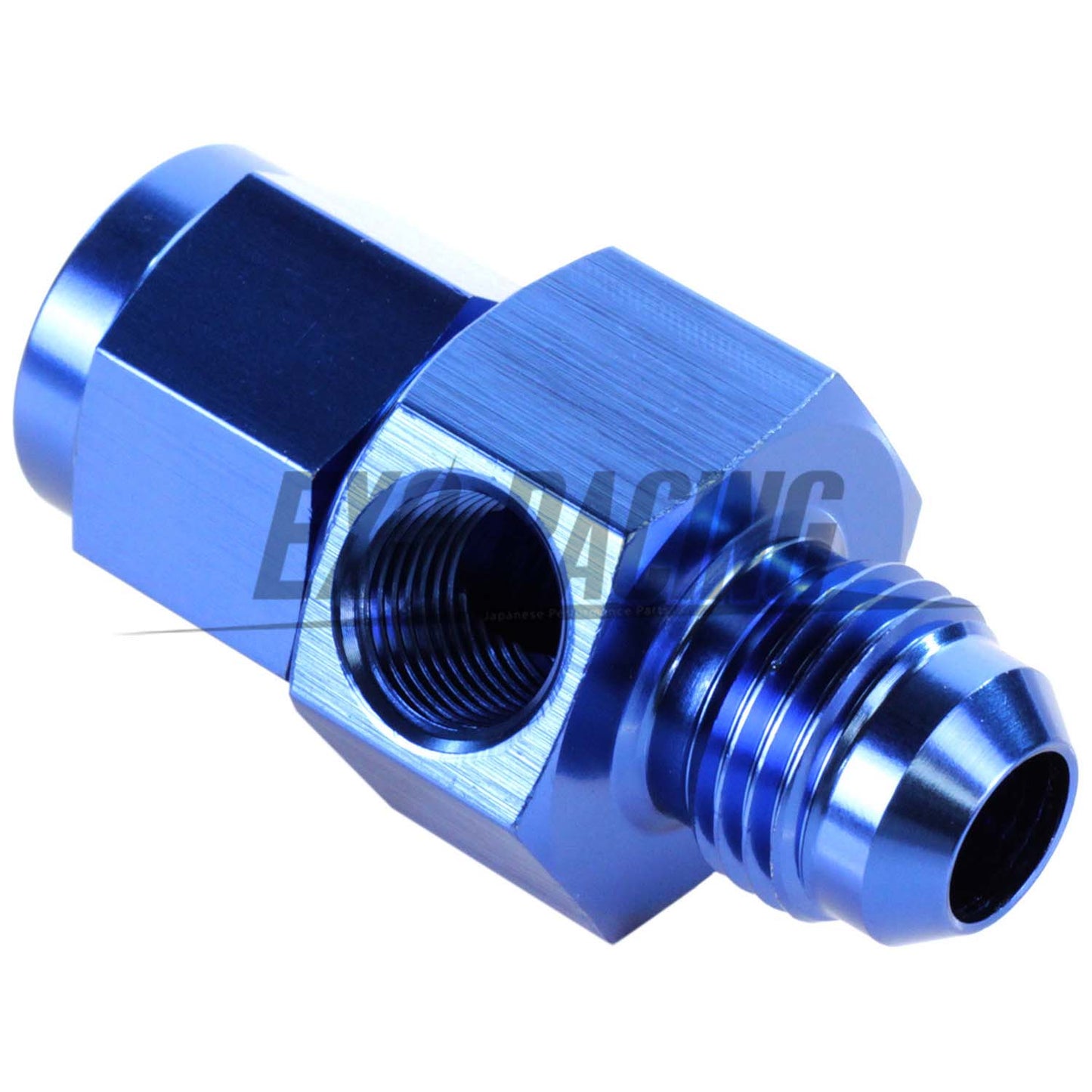 Exoracing Gauge Sensor Port Adapter Blue An06 Male To Female 1/8"