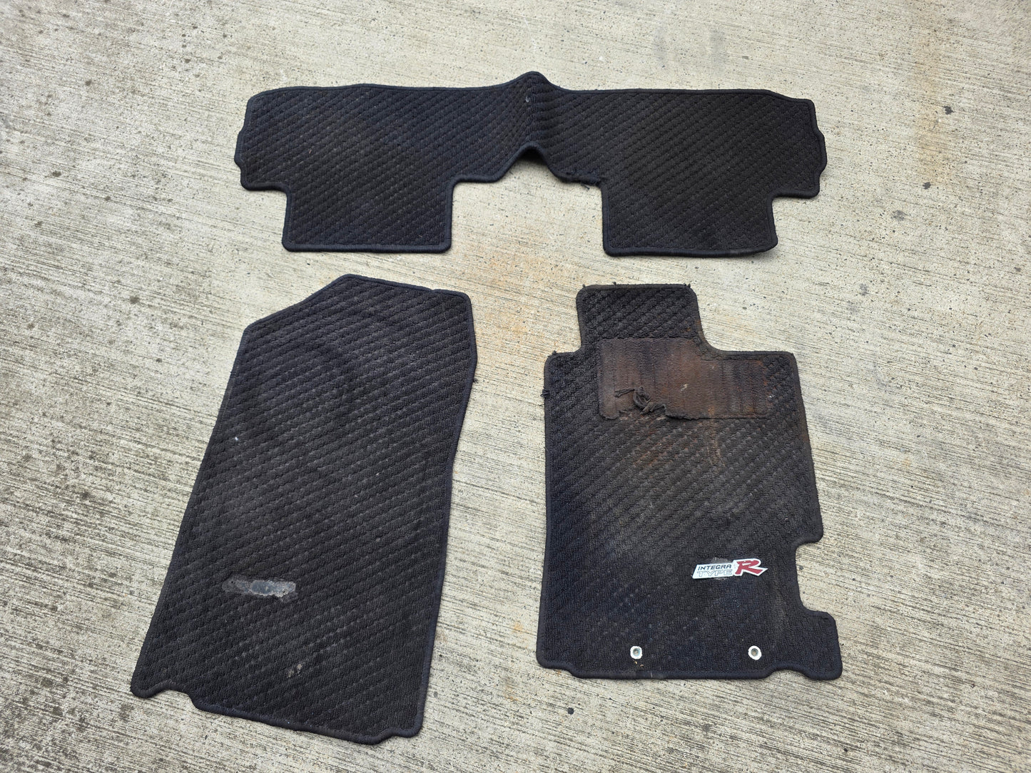 Honda Integra Dc5 black mats set , rough