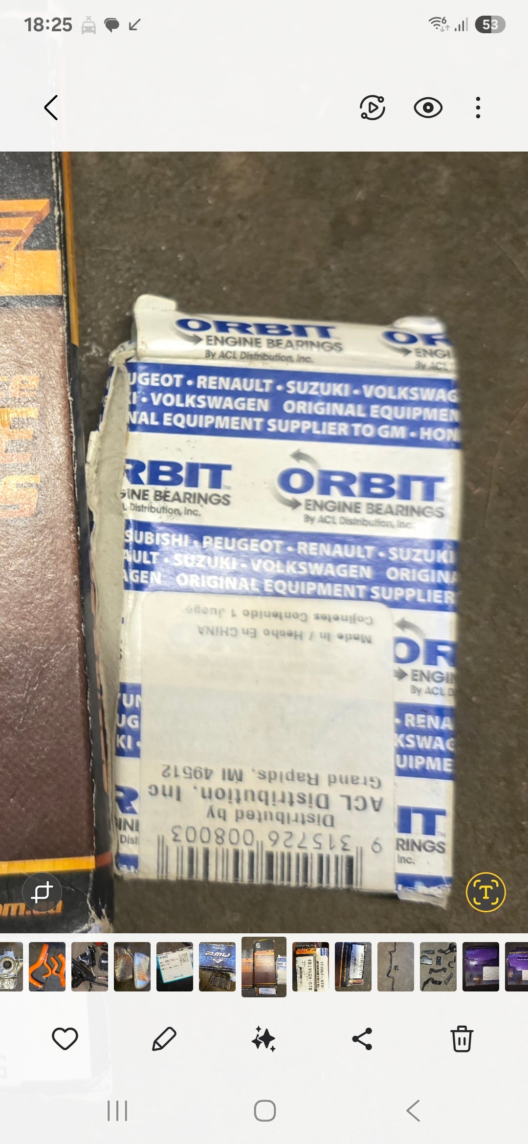 Brand new ACL Thrust Washers / Bearings 1T1957-STD
