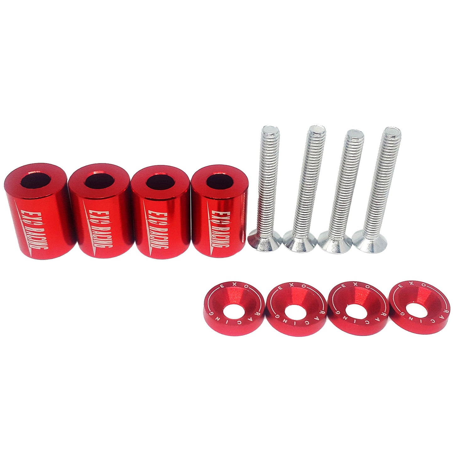 Exoracing Billet Aluminium Bonnet Raisers Spacer