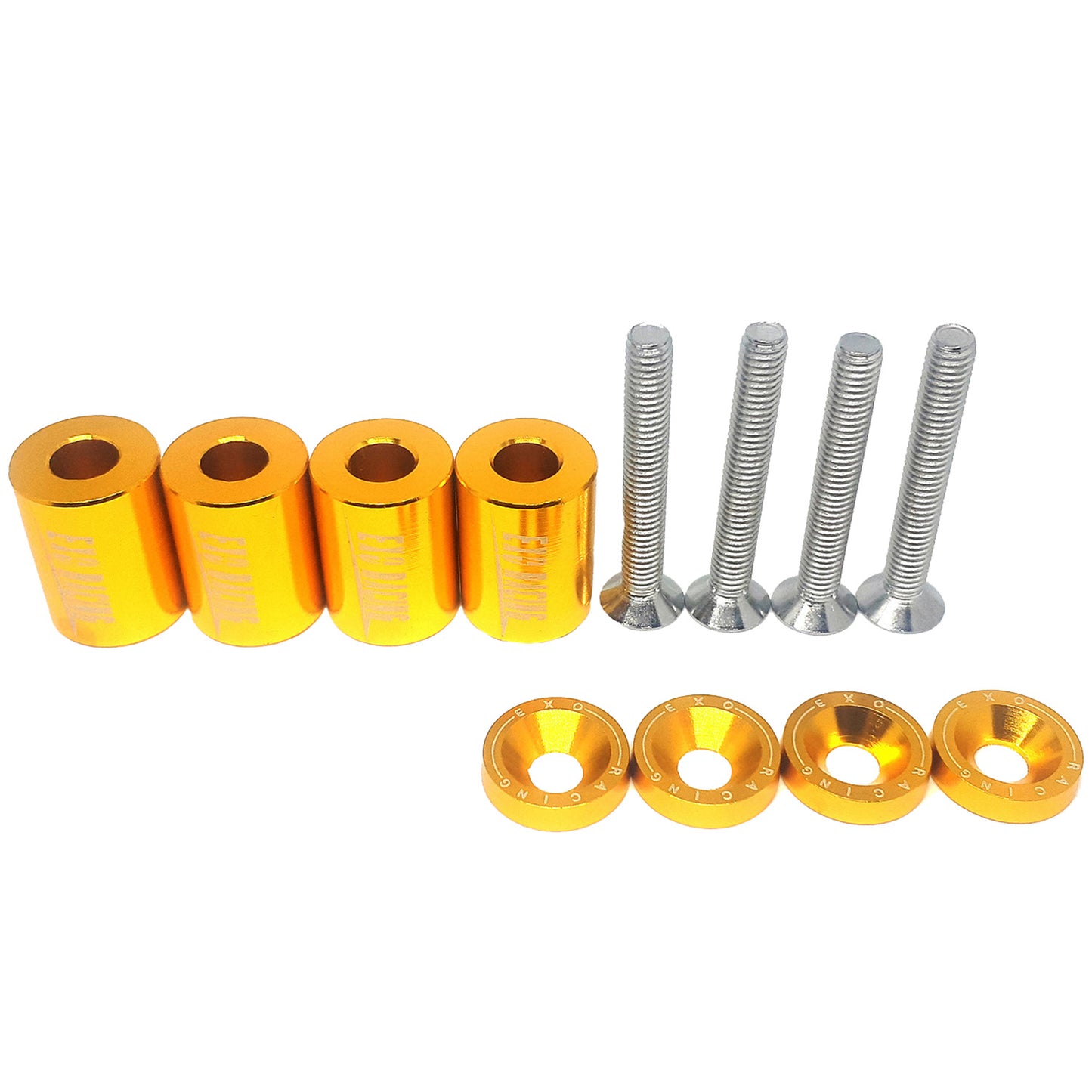 Exoracing Billet Aluminium Bonnet Raisers Spacer