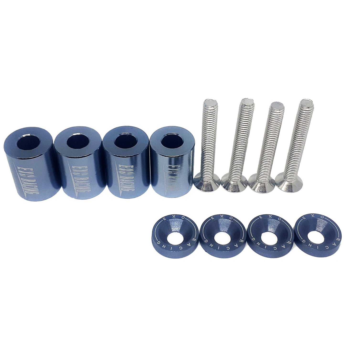Exoracing Billet Aluminium Bonnet Raisers Spacer
