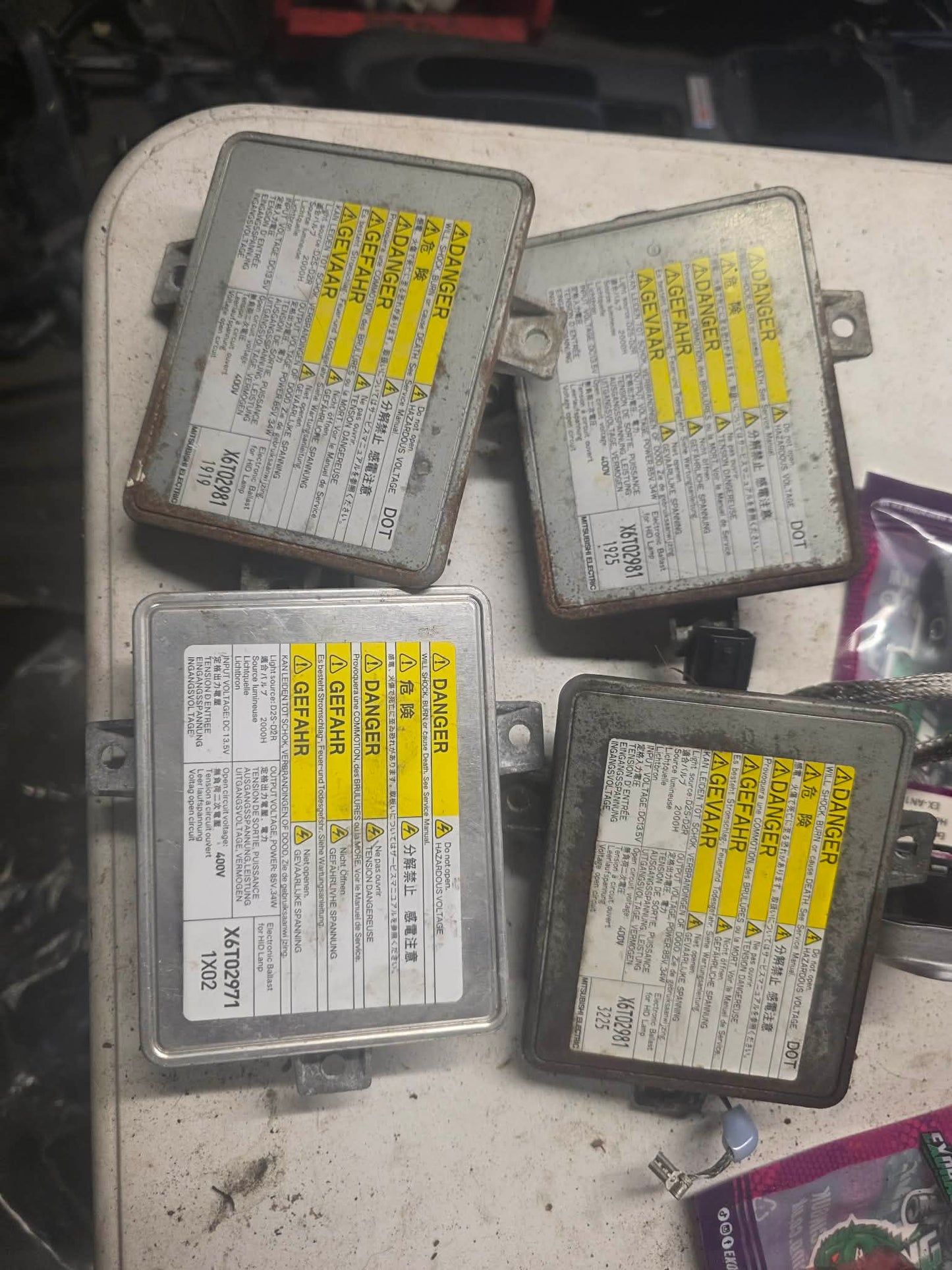 4 x hid headlight ballasts