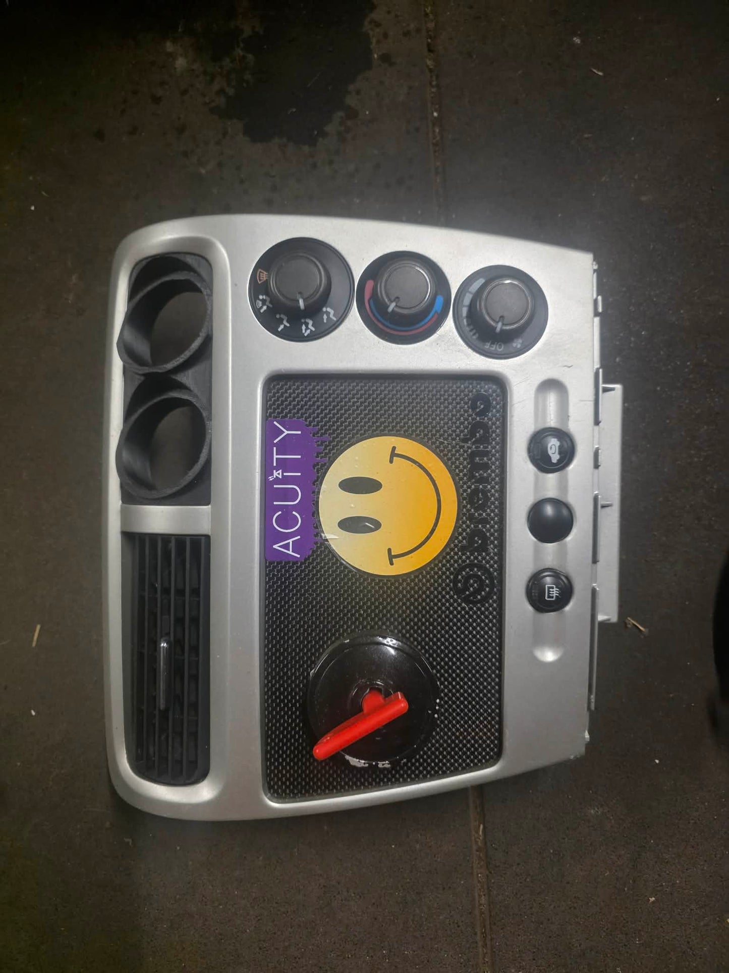 Ep3 dash section with gauge holders ignition cut and stereo blank