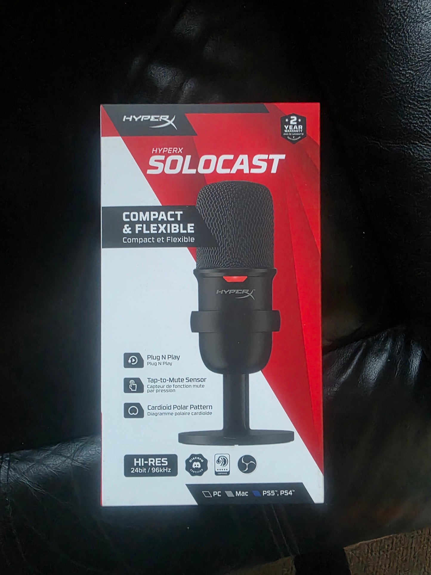 HyperX SoloCast – USB Condenser Gaming Microphone, for PC, PS4, and Mac