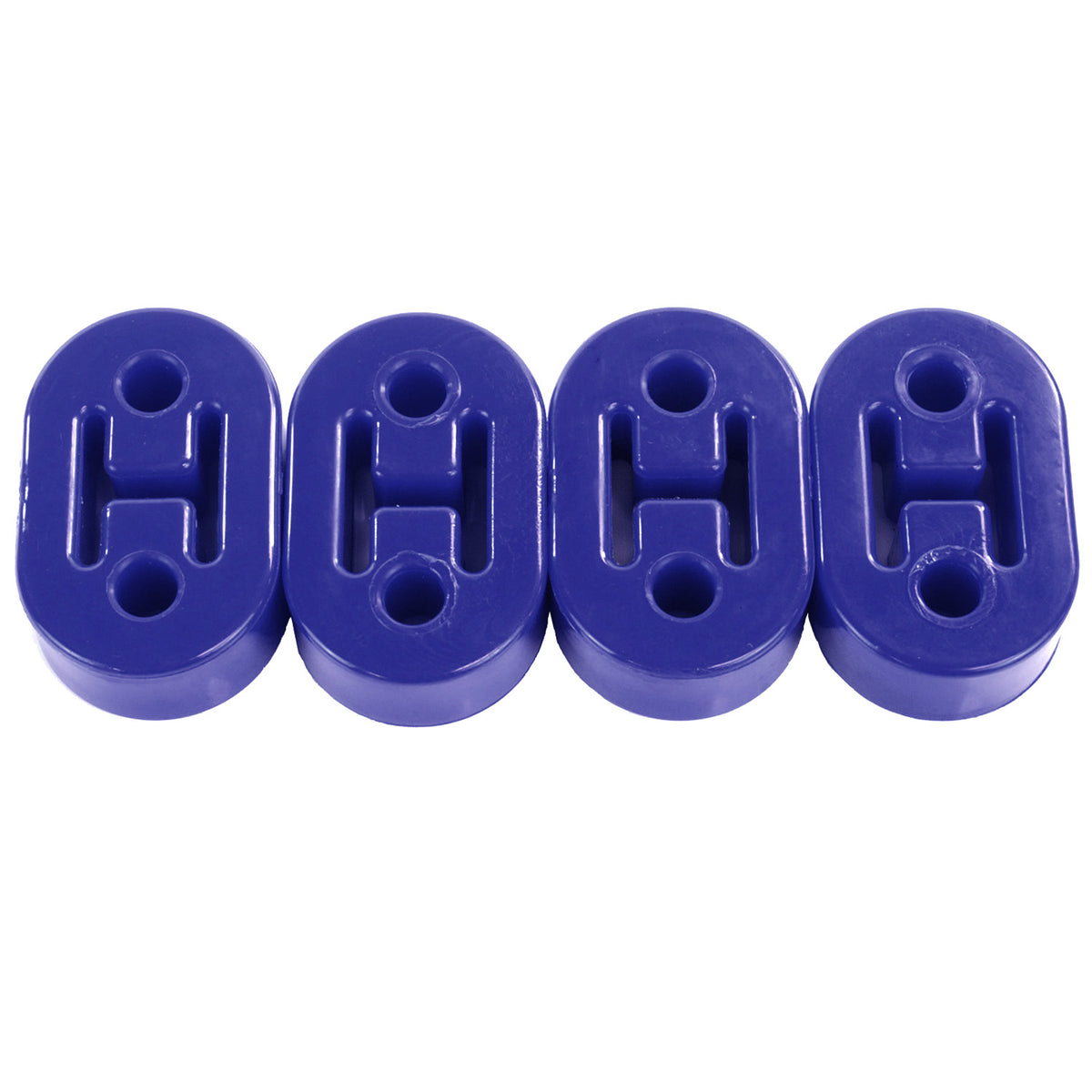 Exoracing Polyurethane Exhaust Hanger Mounts, 4 Pack, Blue 4 Pack