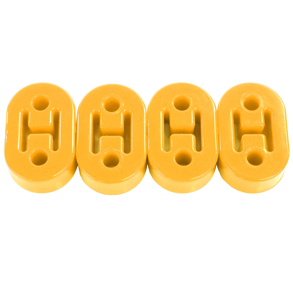 Exoracing Polyurethane Exhaust Hanger Mounts, 4 Pack, Yellow 4 Pack
