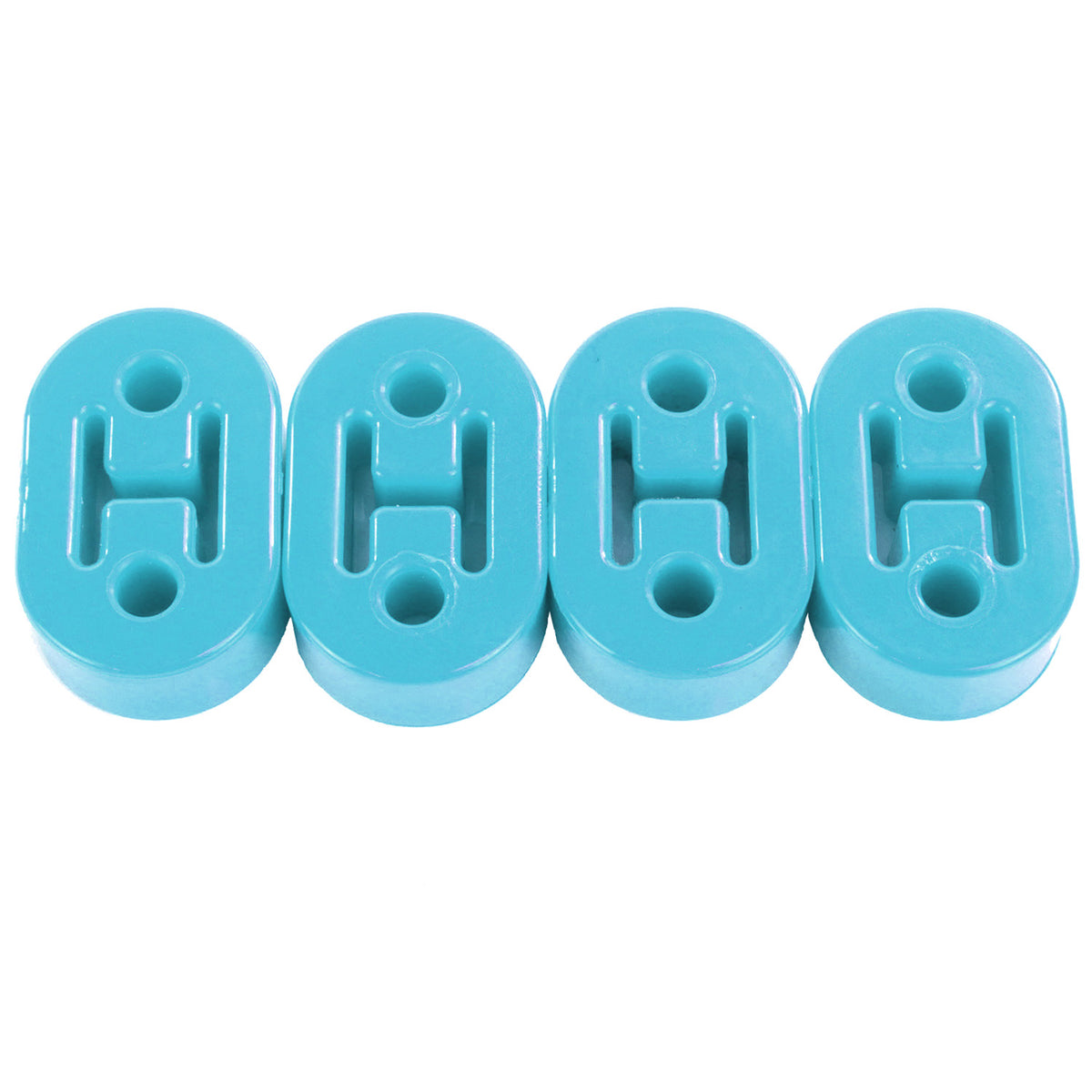 Exoracing Polyurethane Exhaust Hanger Mounts, 4 Pack, Light Blue 4 Pack