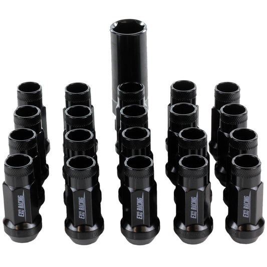 20 x Exoracing Wheel Nuts Forged Steel M12x1.25, Forged Steel Black M12x1.25