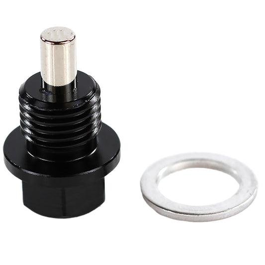 Exoracing Billet Aluminium Magnetic Sump Plug M12x1.25, Black M12x1.25