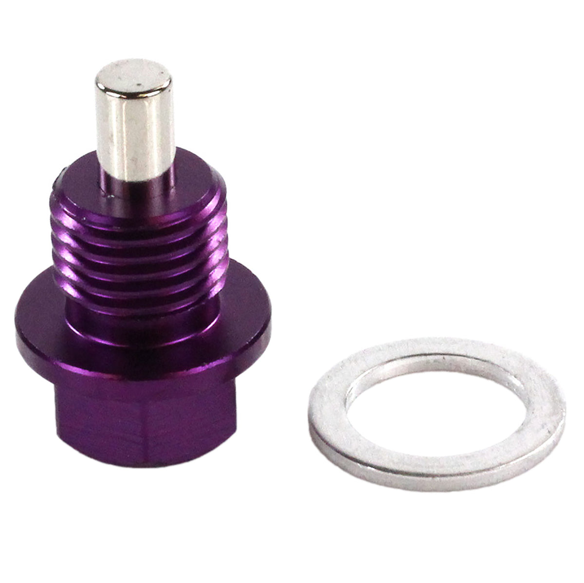 Exoracing Billet Aluminium Magnetic Sump Plug M12x1.5, Purple M12x1.5