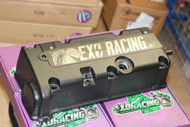Exoracing flush spark plug cover fitted to Honda K20 rocker cover