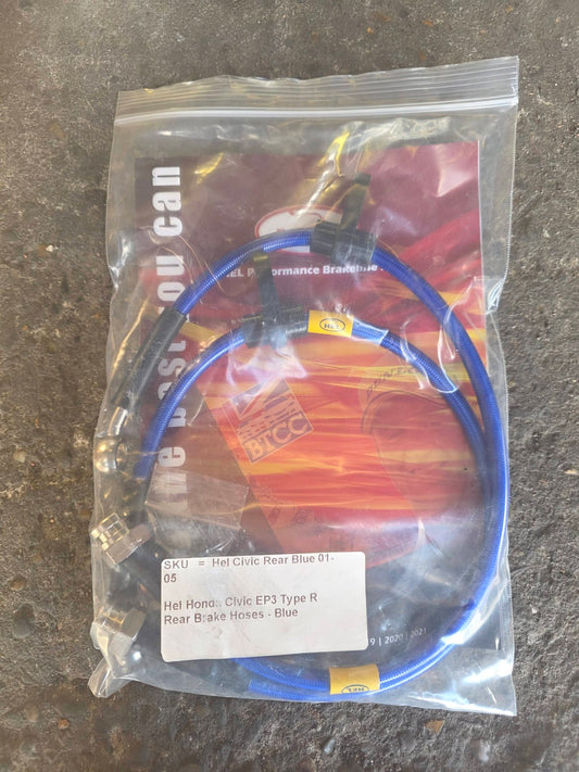 Brand new Honda Civic EP3  rear Hel braided brake lines