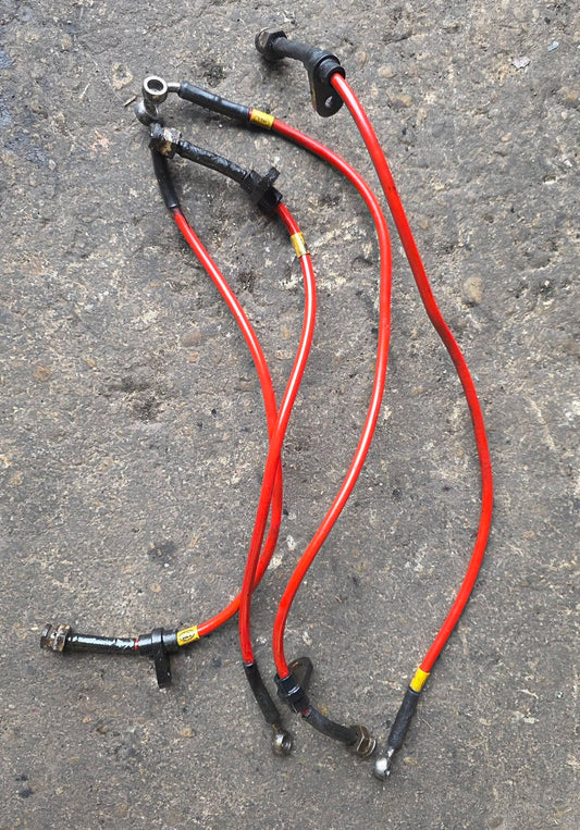Honda Civic EP3 Hel braided brake line set front and rears