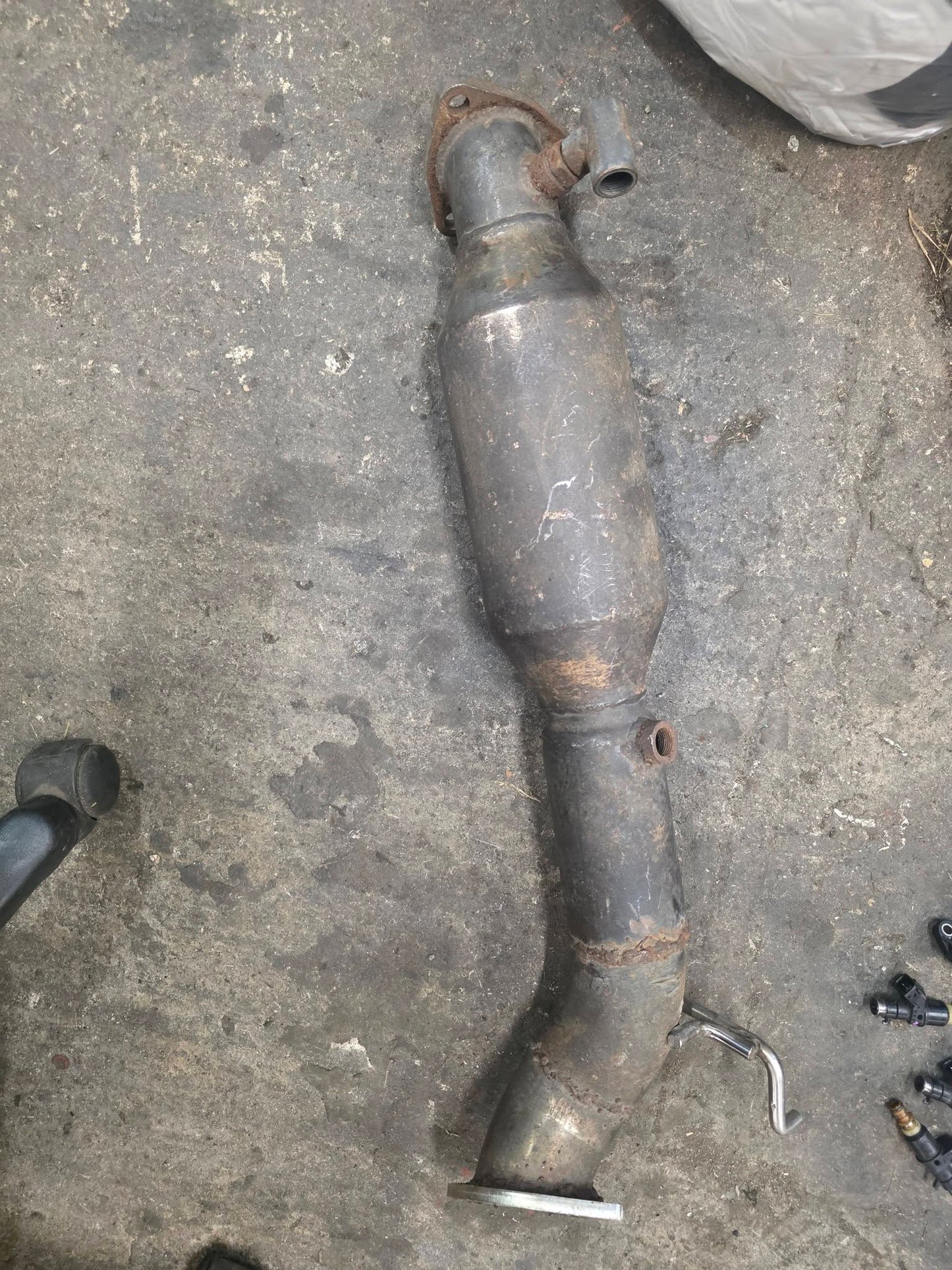 Honda Civic EP3 decat pipe with sensor spacer