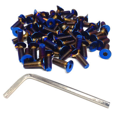 Exoracing M5x12 steering wheel bolts countersunk style close up