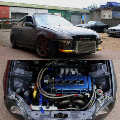 Heat reflective tape protecting engine bay bulkhead
