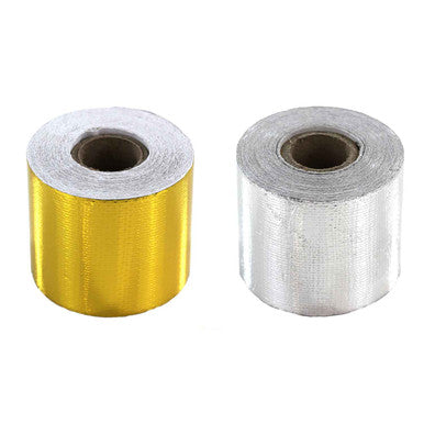 Exoracing gold and silver heat reflective tape rolls