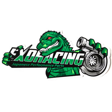 Exoracing Logo Die Cut Digital Sticker 10cm x 5cm front view