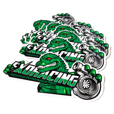 Exoracing Logo Die Cut Digital Sticker 10cm x 5cm stack