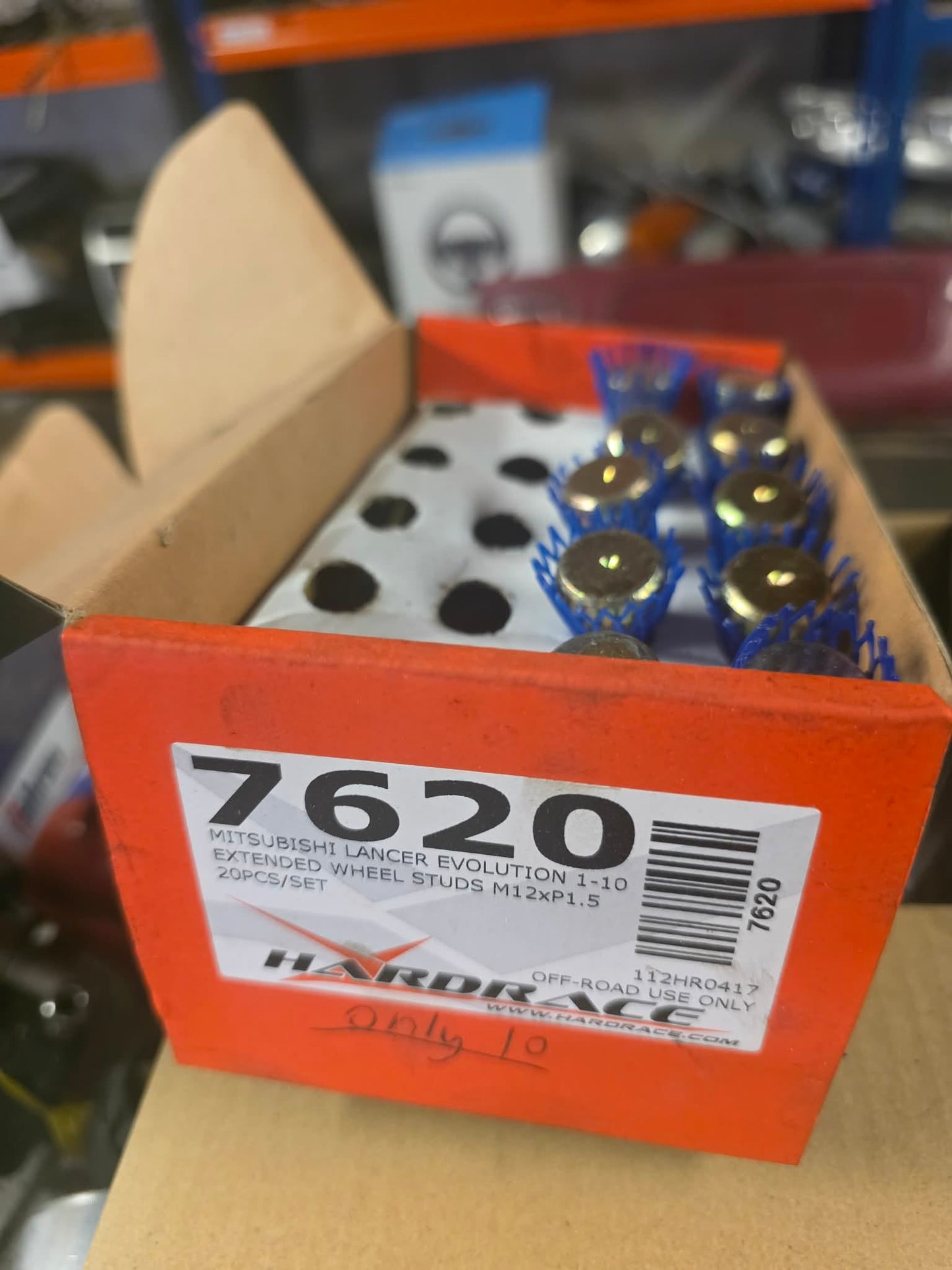 Hardrace 7620 extended wheel studs x10 brand new