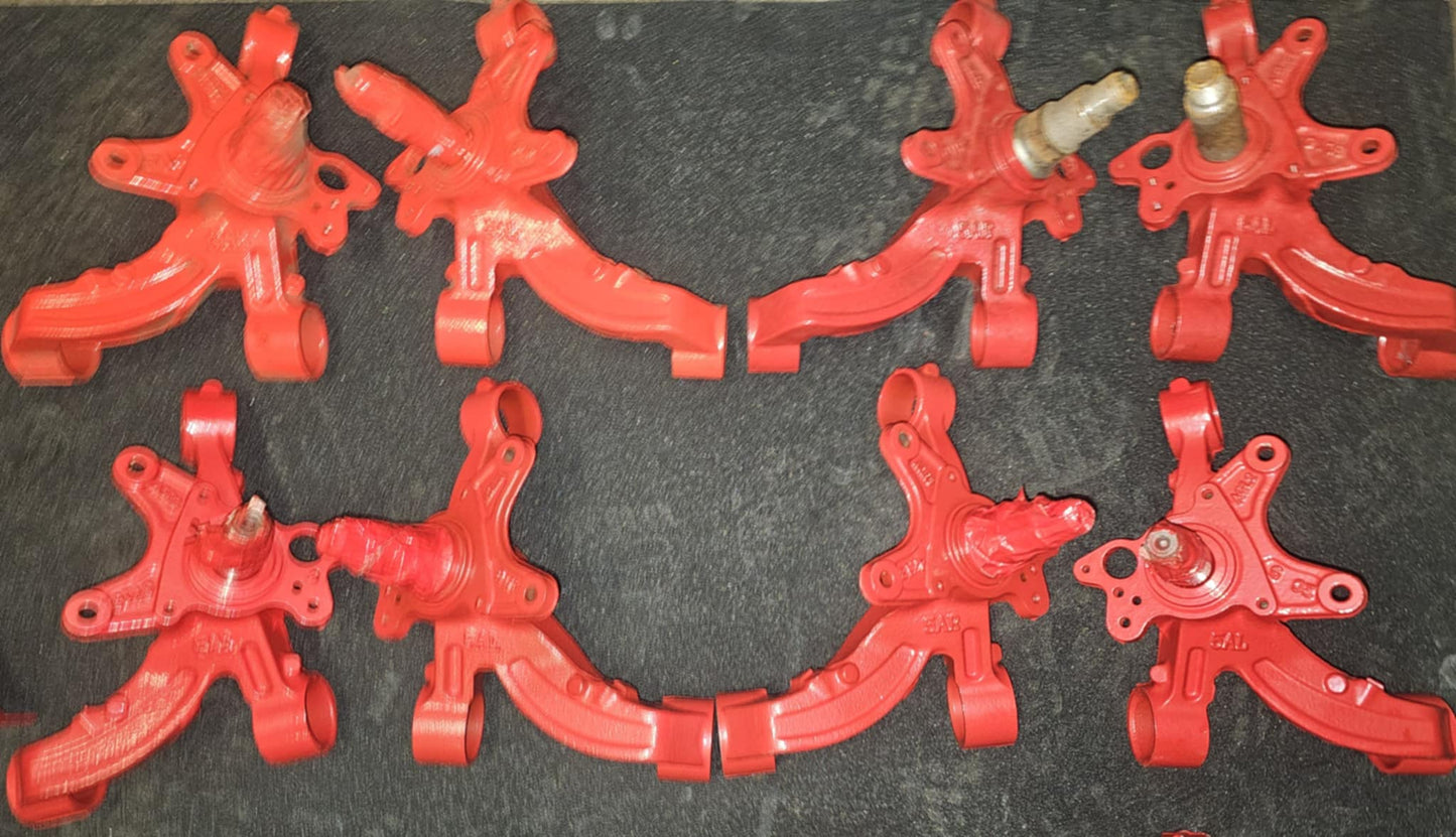 Honda Civic EP3 bare red rear hub pairs