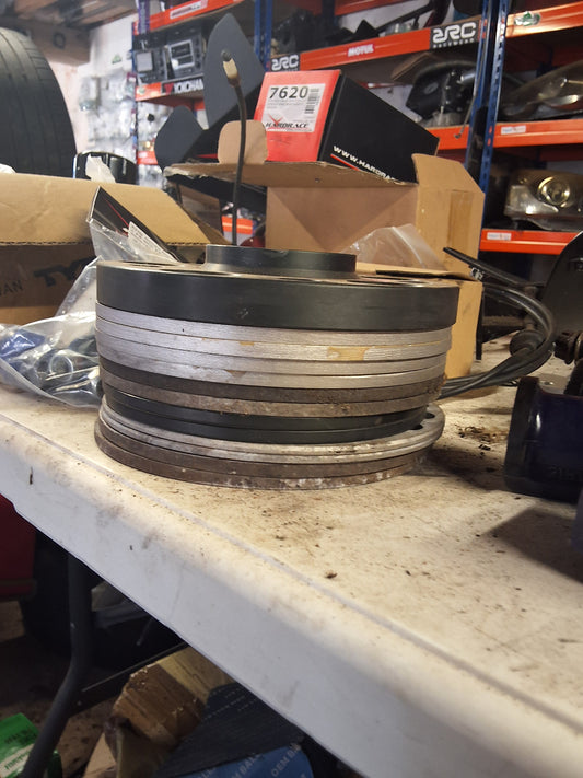 Collection of slip on wheel spacers