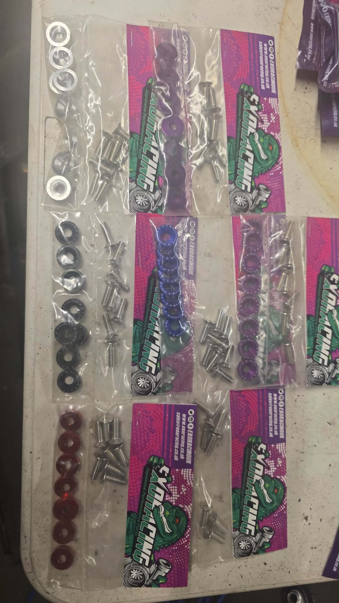 7 x brand new dress up bolt sets