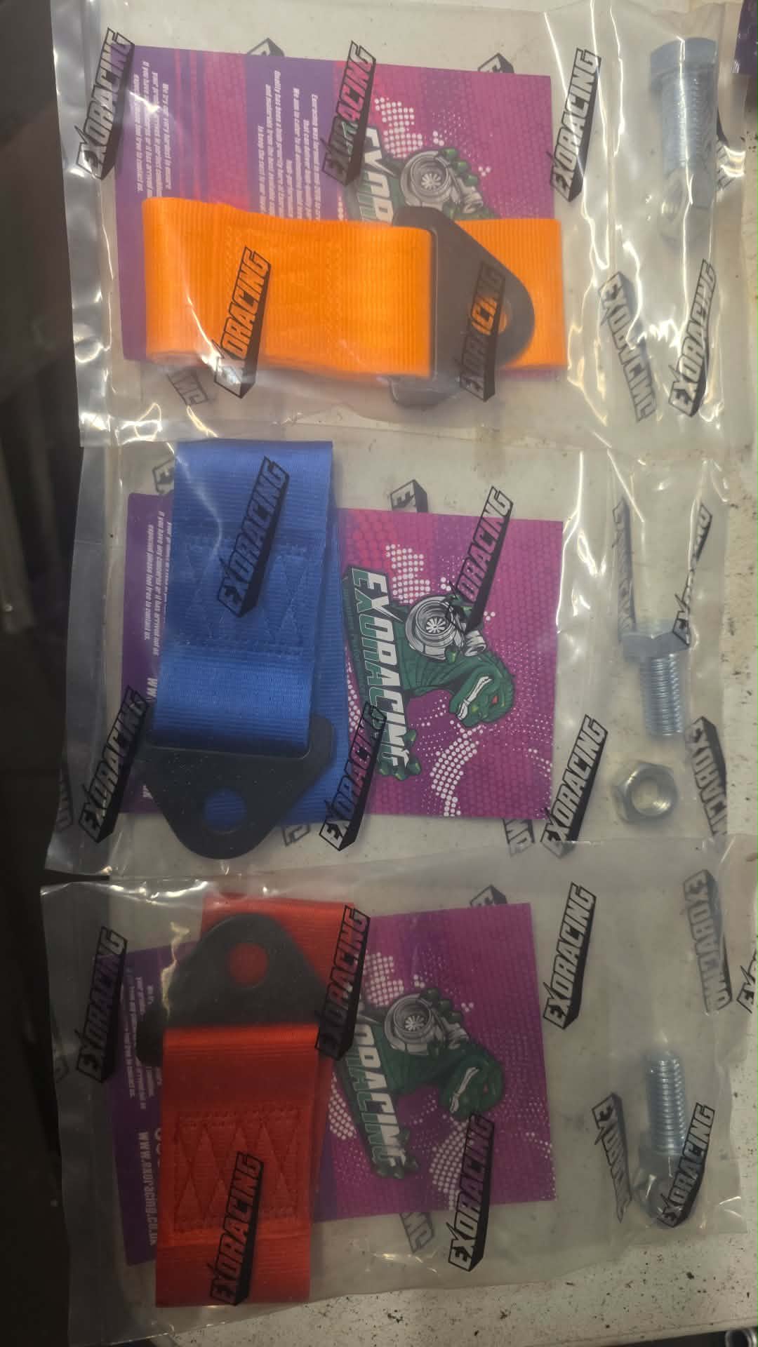 3 x brand new tow hooks