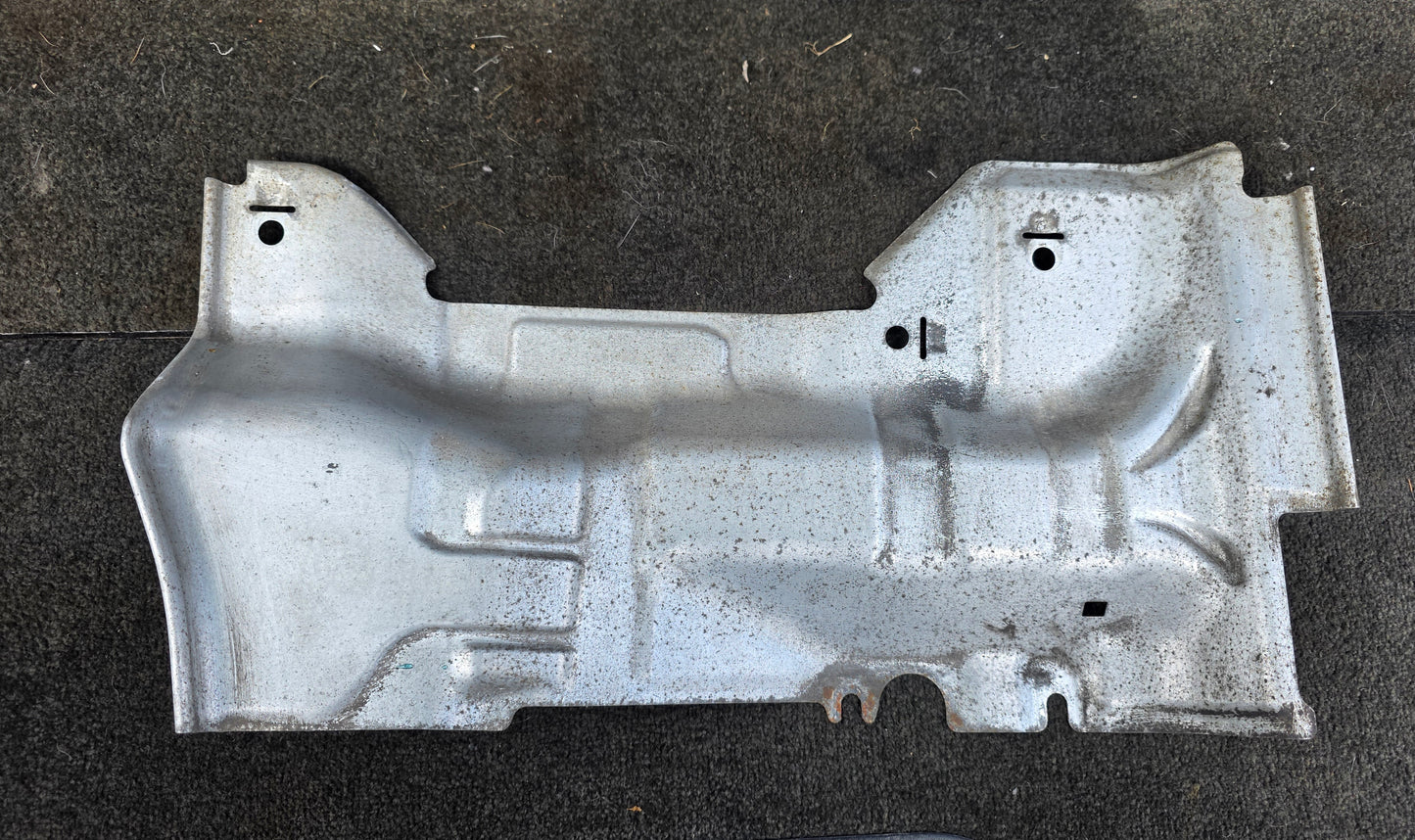 Honda EP3 DC5 front heat shield , manifold , fits to rear steering rack brace