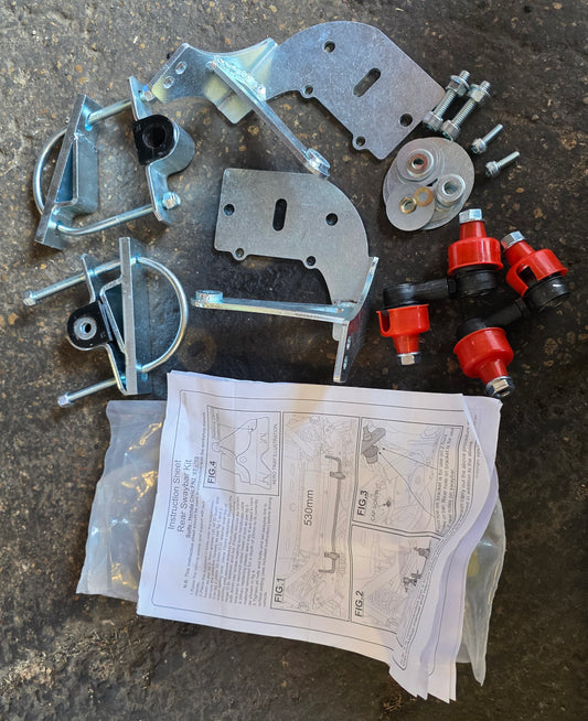 Brand new fitting kit only for Honda Civic FN2 whiteline rear ARB , bushes , drop links , brackets , bolts