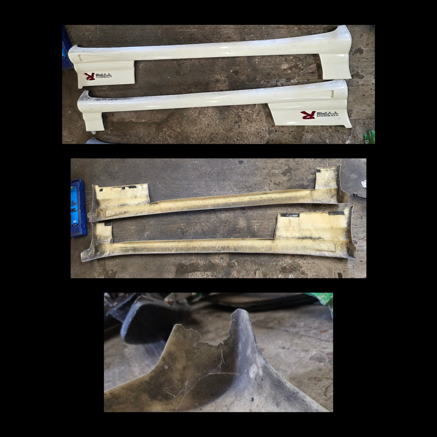 Honda Integra DC2 side skirts Top Fuel brand